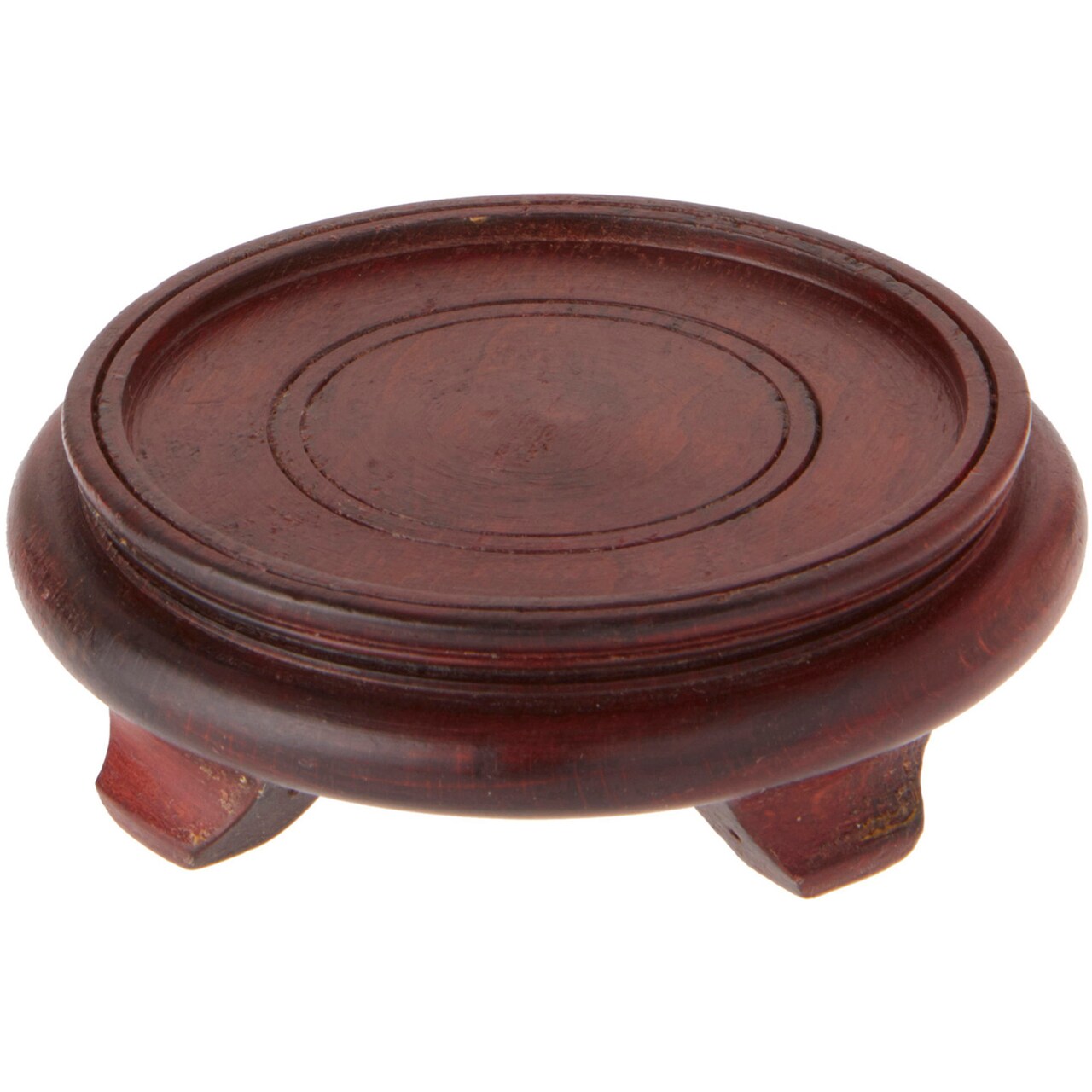 Bard's Dark Wood Decorative Base, 1.625" H x 5.125" W x 5.125" D (4" Display Diameter)